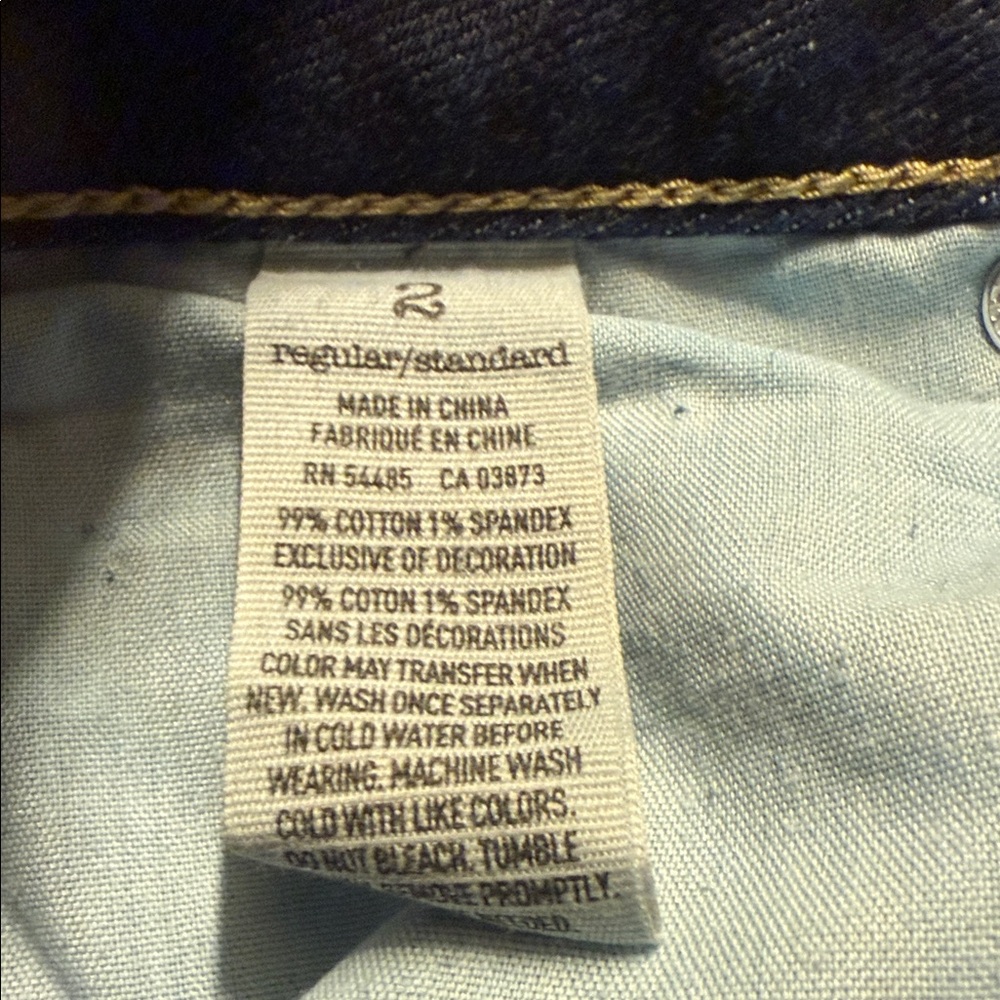 American Eagle Outfitters Dark Blue Cropped Jeans - Picture 6 of 6